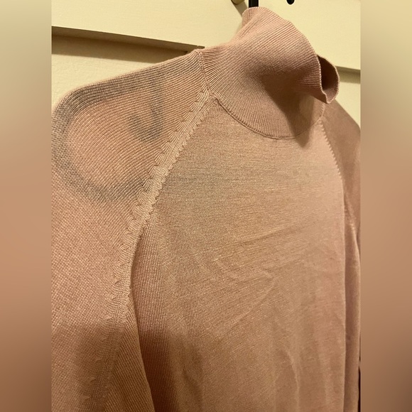 Women Zara Dusk Pink Mock turtleneck size L - Picture 2 of 3
